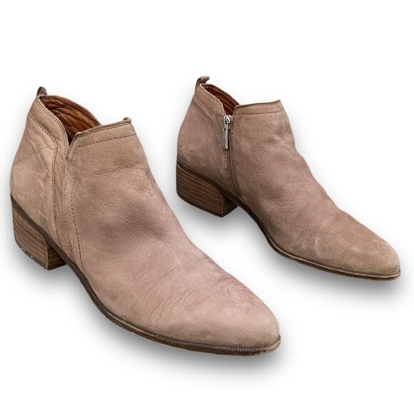 Franco Sarto Laslo Tan Ankle Booties Shoes Leather Women’s size 9 - Picture 1 of 14
